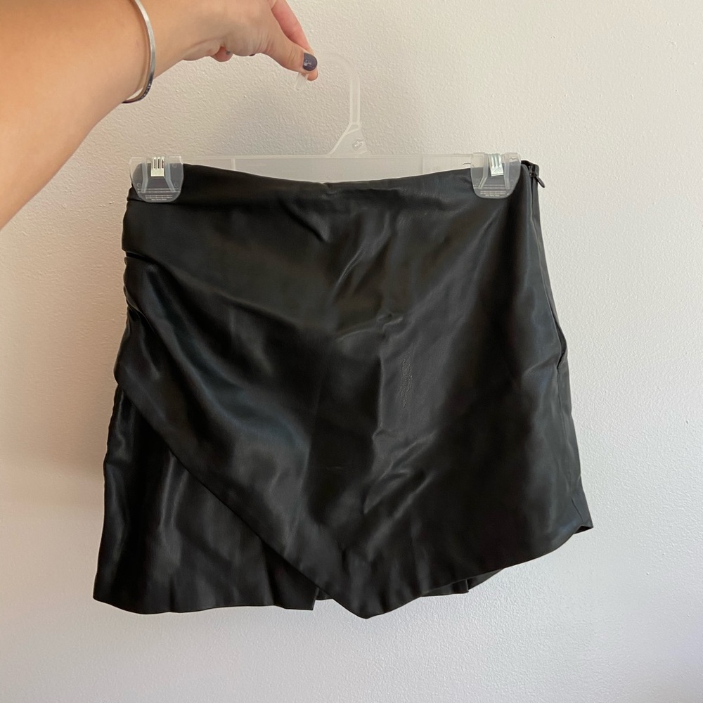 Black Leather Skirt